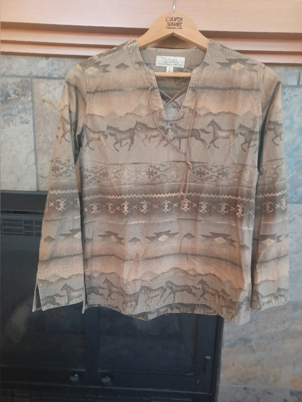 🐎🤎 CABELA'S WOMENS PULLOVER LONG SLEEVE SHIRT S